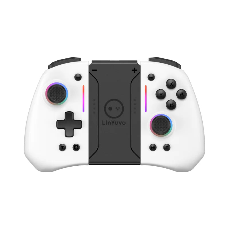 Wireless Gamepad for Switch Joycon Left And Right with Color Lights Six-Axis Body Sense Back Button Wake up Feature for Switch