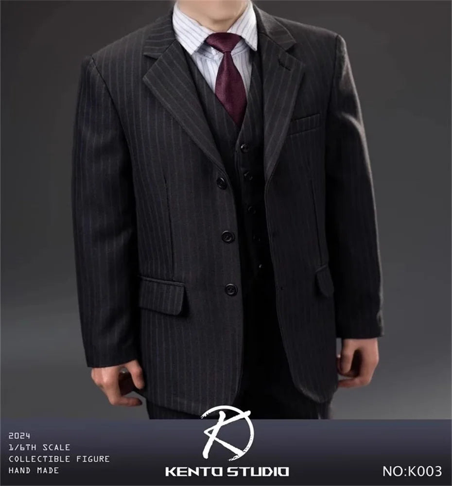 Kento Studio K003 1/6 Soldier Striped Vest Suit Body Set Clothing Model Toys Accessories In Stock