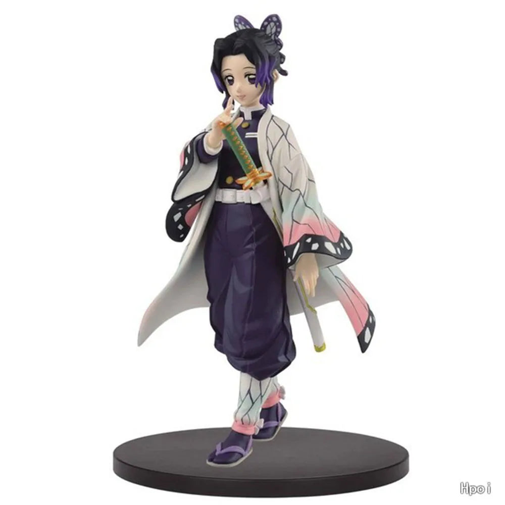 14CM Shinobu Kocho Figure Demon Slayer: Kimetsu No Yaiba Anime Cute Tabletop Decoration Model Toy Gift Collection Ornaments PVC