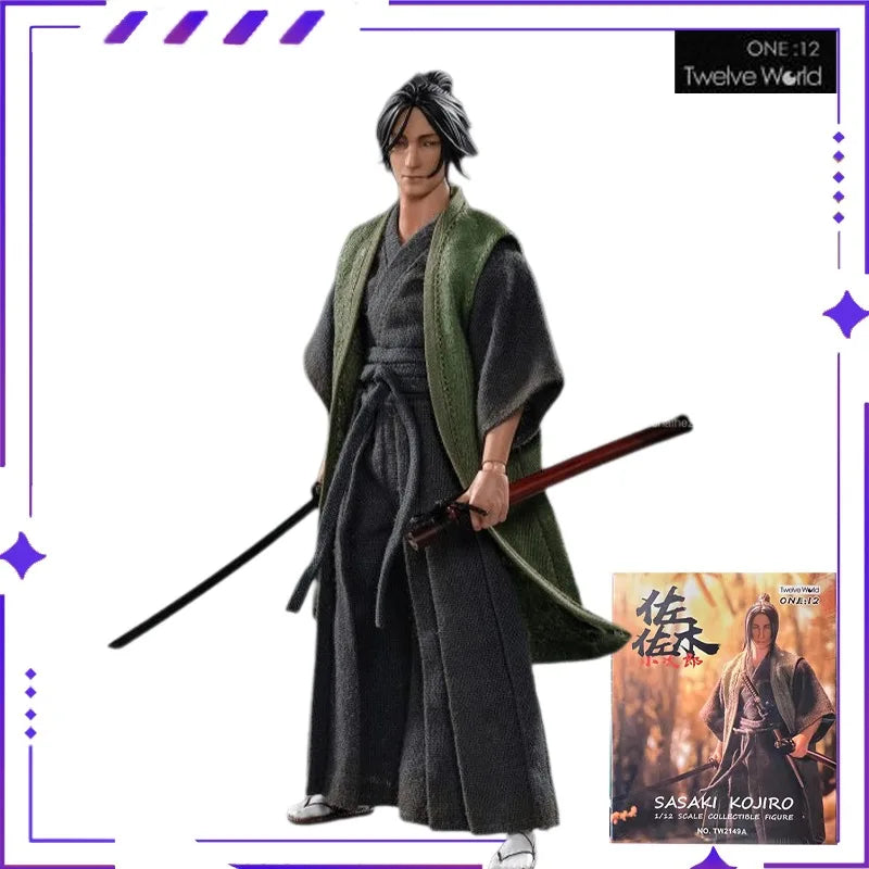 TWTOYS Original Sasaki Kojiro Japanese Swordsman 1/12 Mobile Doll Soldier 6-inch Model Toy Boy Gift Collection in Stock