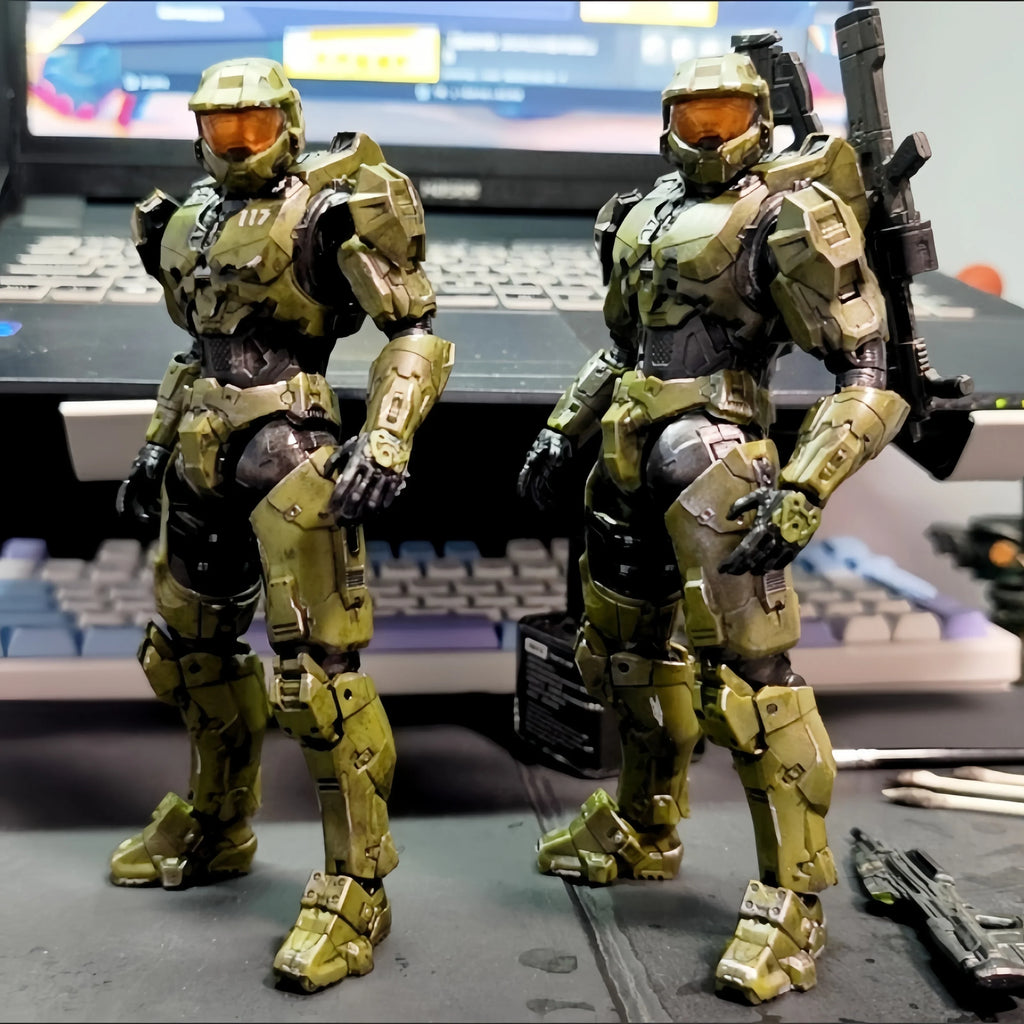 Sentinel Master Chief Екшън фигурка PVC Аниме Колекция Модел Mjolnir Mk VI Sv Екшън 18см John117 S117 Подвижна кукла играчки Подаръци