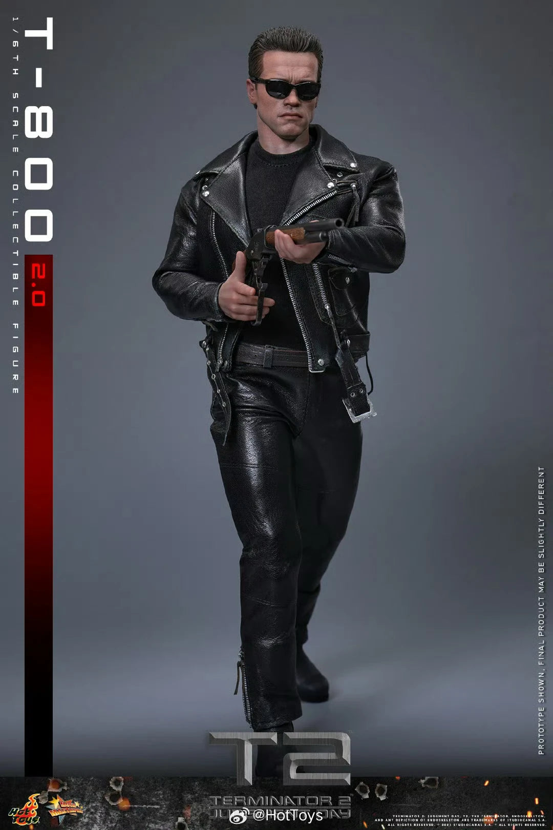 [In Stock] HOTTOYS HT 1/6 MMS795 Terminator 2 Judgment Day T800 2.0 Arnold Movable Soldier Suit Doll Figure