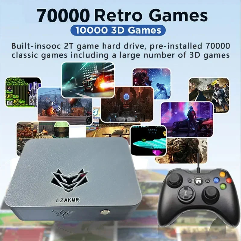 New Upgraded CPU Dual System Win11 2T/4T ROM Game System AK1 Pro Game Box 99999+ Games For PS2 PS3 WII SS GAMECUBE Sega Saturn