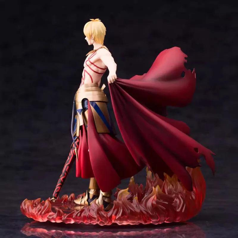 Anime Products Gilgamesh Aka From Fate/Stay Night 1/8 Action Figures Statue Box Handheld Desktop Decoration Model Boy Toy Gift