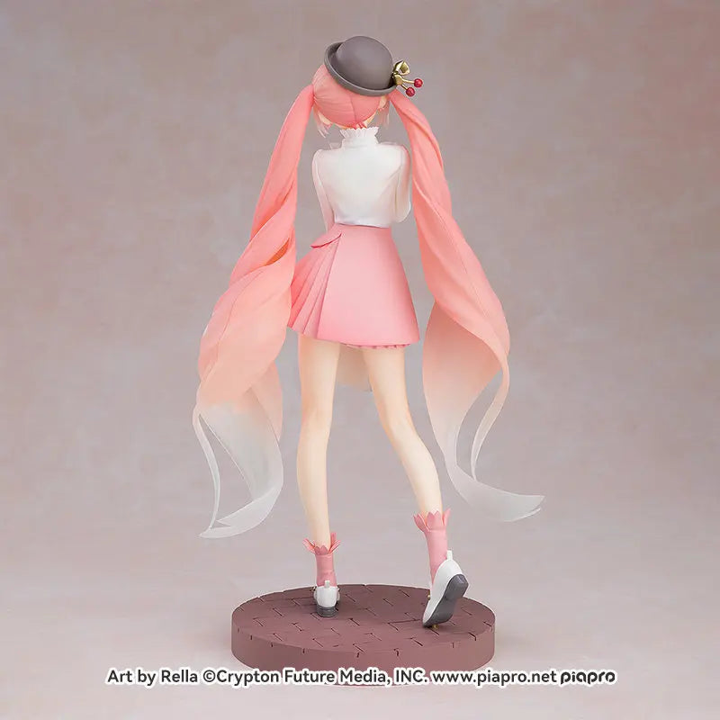 Genuine Gsc Hatsune Miku Smile Value 2025 Pop Up Parade Sakura Miku Anime Figure Collect Model Desktop Decoration Birthday Gift