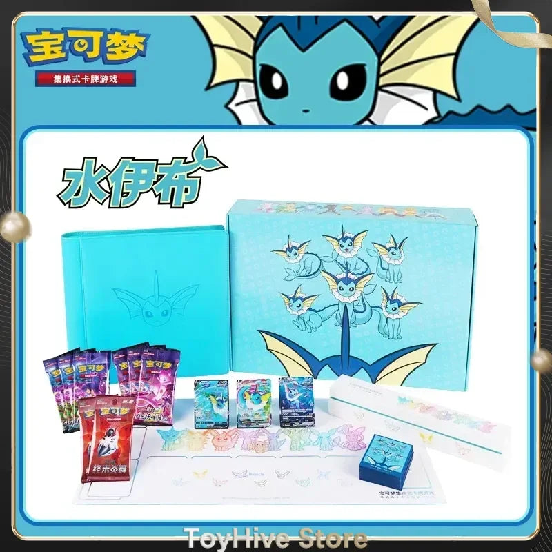 Pokemon TCG Eevee Cards Collection Simplified 6.0 Advanced Special Chinese Edition Custom Set Game Collection Toys Box Gift