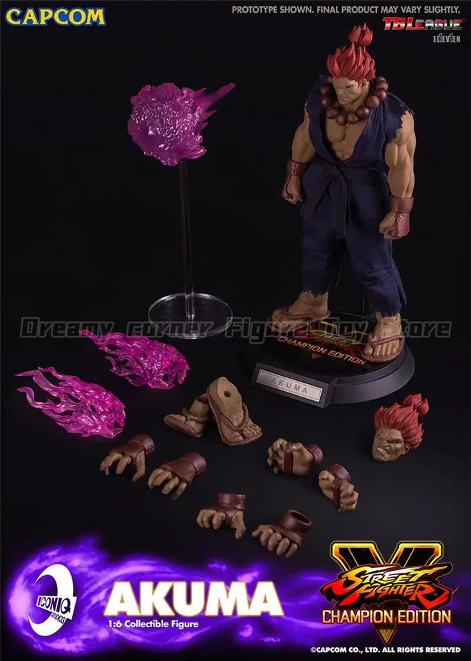 【In Stock】ICONIQ STUDIO Street Fighter AKUMA 1/6 Action Figure Toys Gifts Ornaments