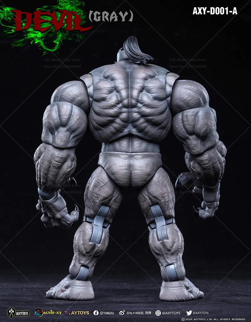 In Stock Original  AXYTOYS D001 D002 Deluxe Edition 1/12 Scale Muscle DEVIL 7-inch Full Set Action Figure Male Soldier Toys