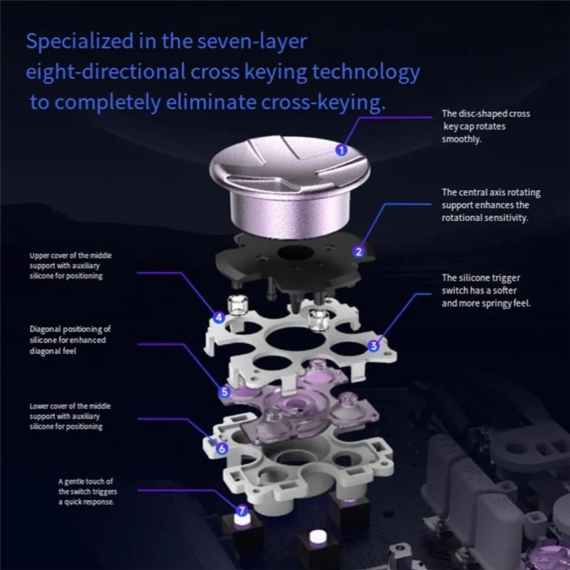 D10 Wireless Gamepad Bluetooth RGB Controller For PC/Switch Phone/Steam TMR Sticks Hall Effect Joystick Micro Triggers B