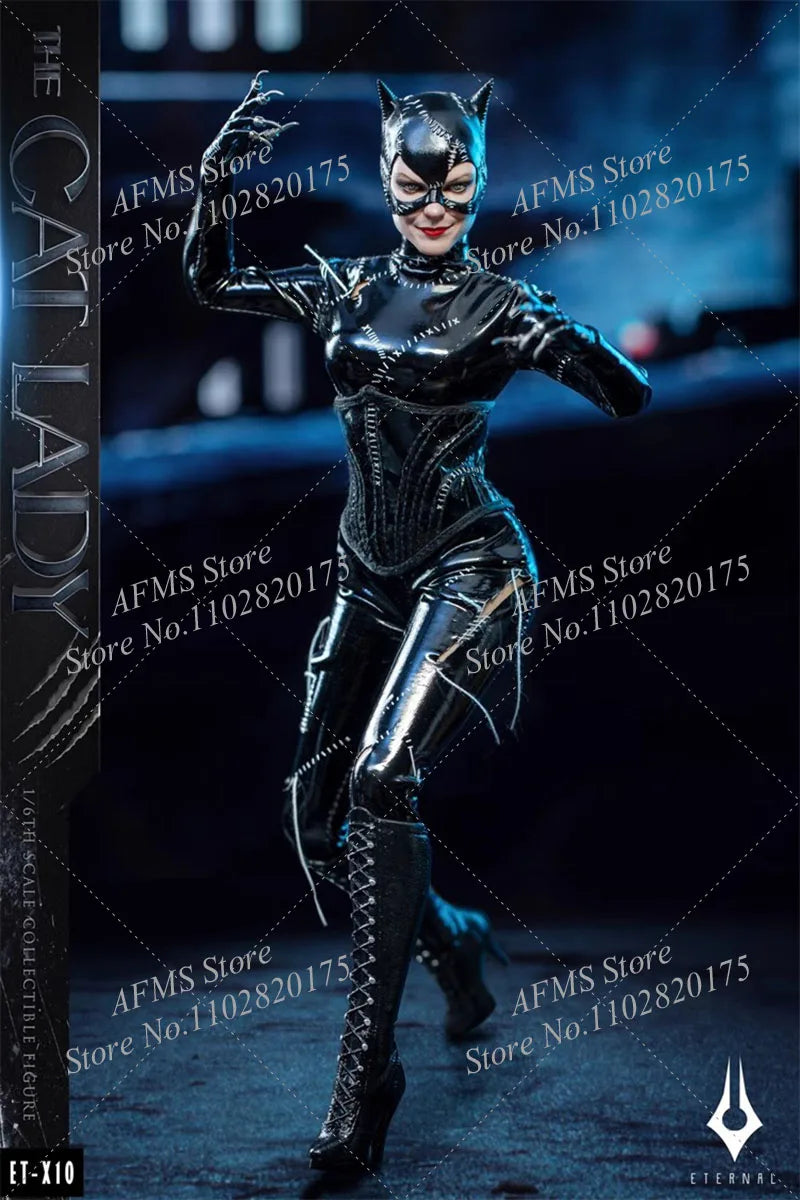 ET-X10 1/6 Scale Collectible Figure Cat Lady Catwoman Selina Kyle Bat Hero Series Full Set 12Inch Women Soldier Action Figure