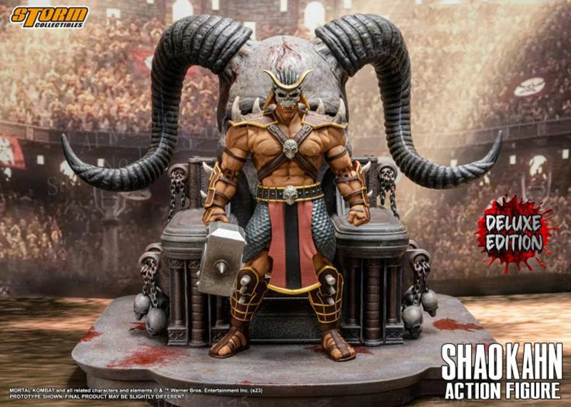Storm Toys 1/12 Scale Scale Collectible Figure Shao Kahn Fighting Games Final Boss Full Set 6Inch Men Soldier Action Figure Body