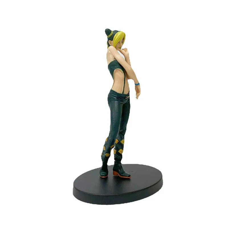 17CM Anime Bizarre Adventure Jojo Figure Banpresto Original Jolyne Cujoh Action Pvc Model Collectible Child Toys Gift
