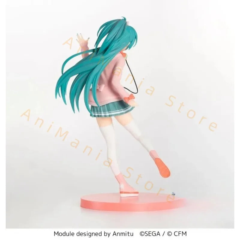 Hatsune Miku Anime Miku Ribbon Girl Project DIVA Arcade Future Tone Action Figures Model Figurine Original Figuarts