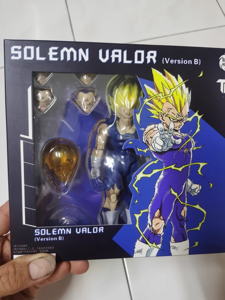 Black Hole Toys & TK Super Saiyan SSJ Majin Vegeta Full Power Action Figures Anime Dragon Ball SHF Majin Vegeta Models Gifts Toy