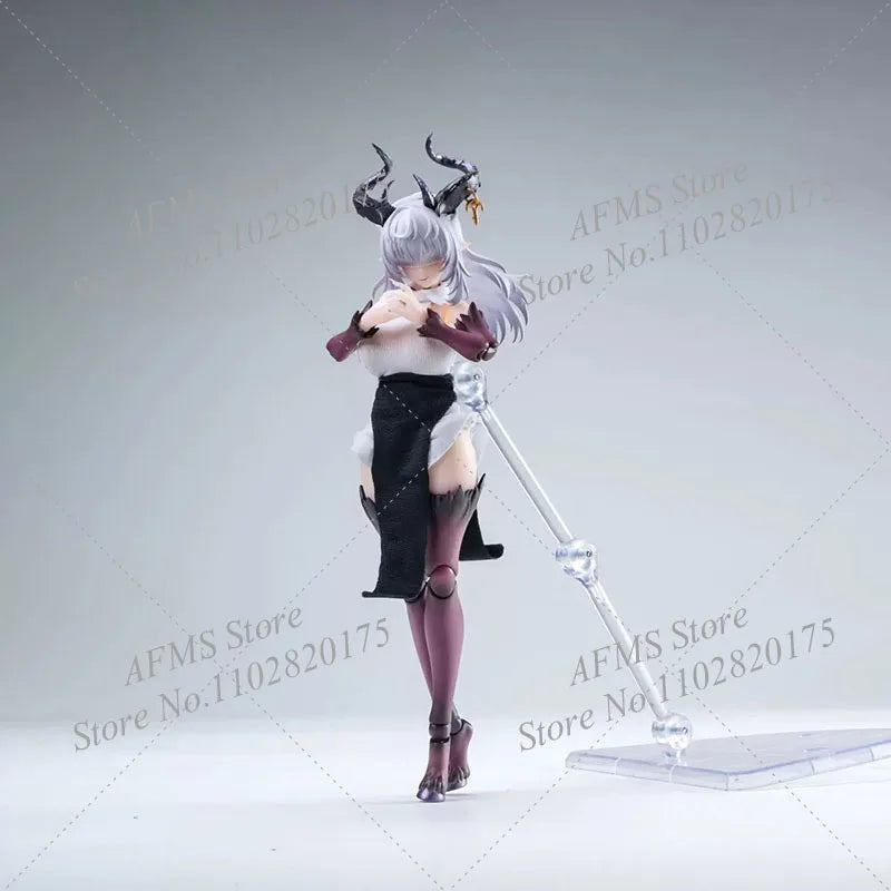 1/12 Scale Collectible Figure Magical Girl Lustia Dress Bodysuit Nun Uniform 6Inch Snail-Shell Female Soldier Action Figure