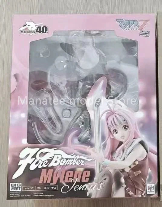 MegaHouse Original Macross 7 Fire Bomber Mylene Jenius PVC Action Figure Anime Model Toys Collection Doll Gift