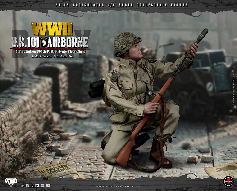 SoldierStory SS-126 1/6 Male Soldier US 101 Battalion Private First Class Ryan Full Set 12'' Action Figures Model Toy In Stock