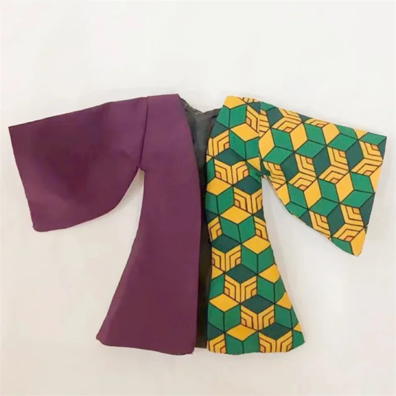 1/12 Мащаб Японско Аниме Demon Slayer Blade Роля Томиока Йошиаки Платнено наметало Кимоно, подходящо за 6-инчови shf екшън фигурки, модели на тялото