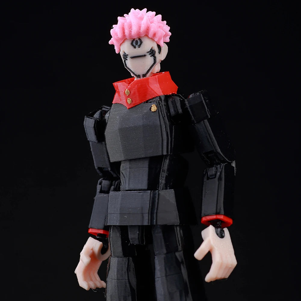 3d Printed Dummy13 Jujutsu Kaisen Ryomen Sukuna Action Figure Anime Model Toys Multi-Jointed Poseable Collectible Toy Gift