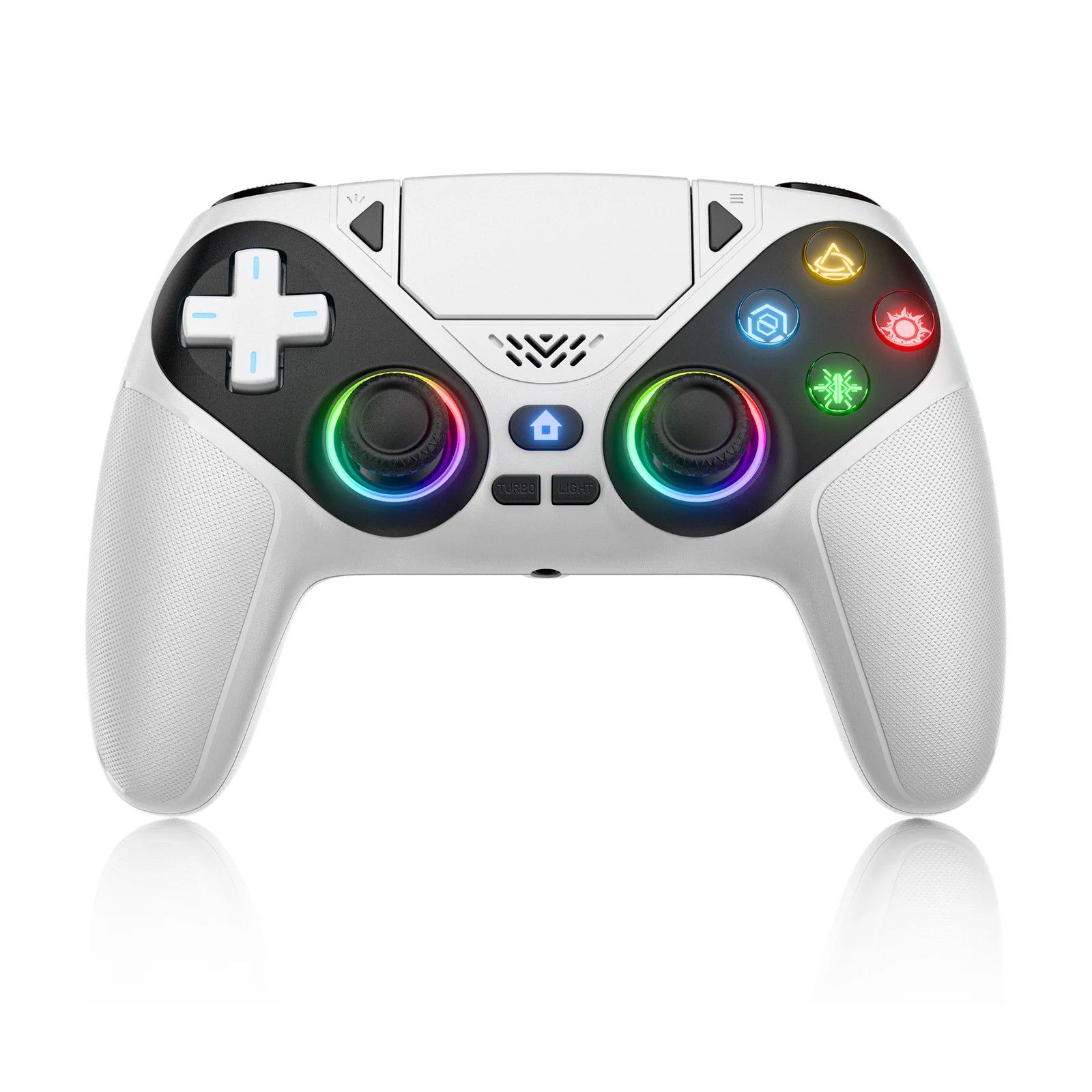 For Ps5 Wireless Controller For Ps5/Pc Console Gaming Controller Bluetooth Gamepad With Turbo Dual Sense Vibrate Programming RGB