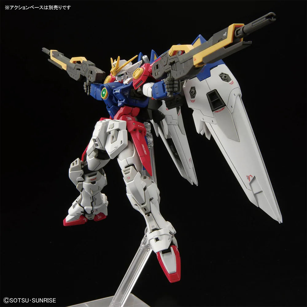 Bandai Original GUNDAM RG Series Gundam 1/144 Wing Gundam Zero Anime Action Figure Assembly Model Toys Gifts For Children