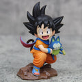 10cm/15cm Dragon Ball Z Son Goku cartoon character childhood Goku hug PVC Action Figure Model Statue Collection Decoration Pra