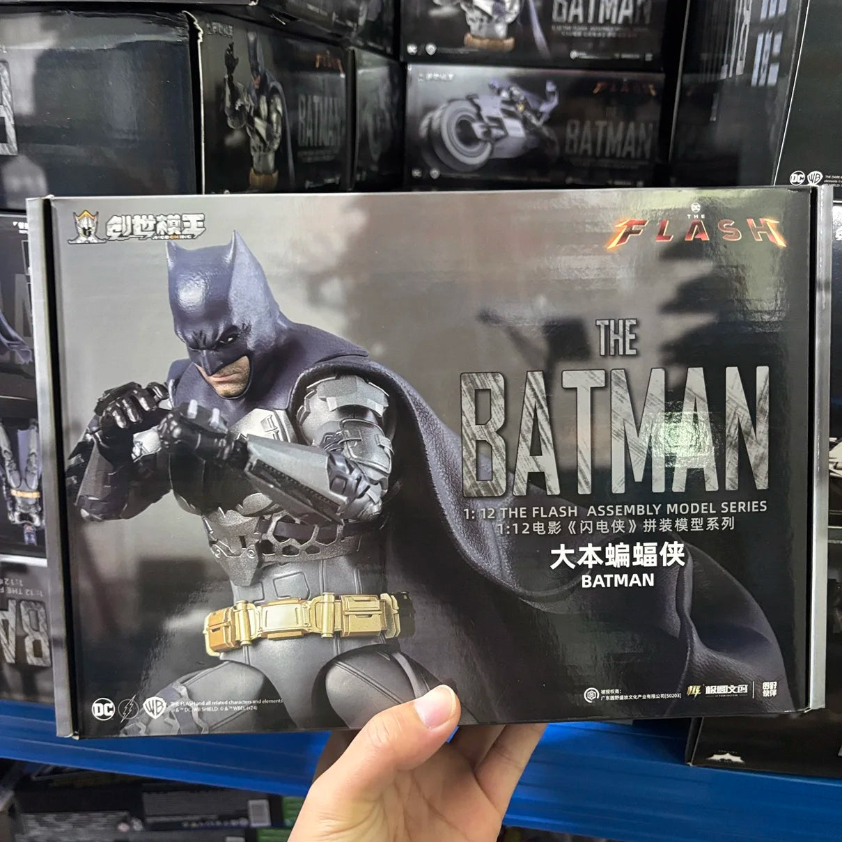 In Stock Modoking The Flash 1/12 Batman Ben Affleck Suit Motorcycle Batmobile Assembly Action Figure Collectible Toy Gift