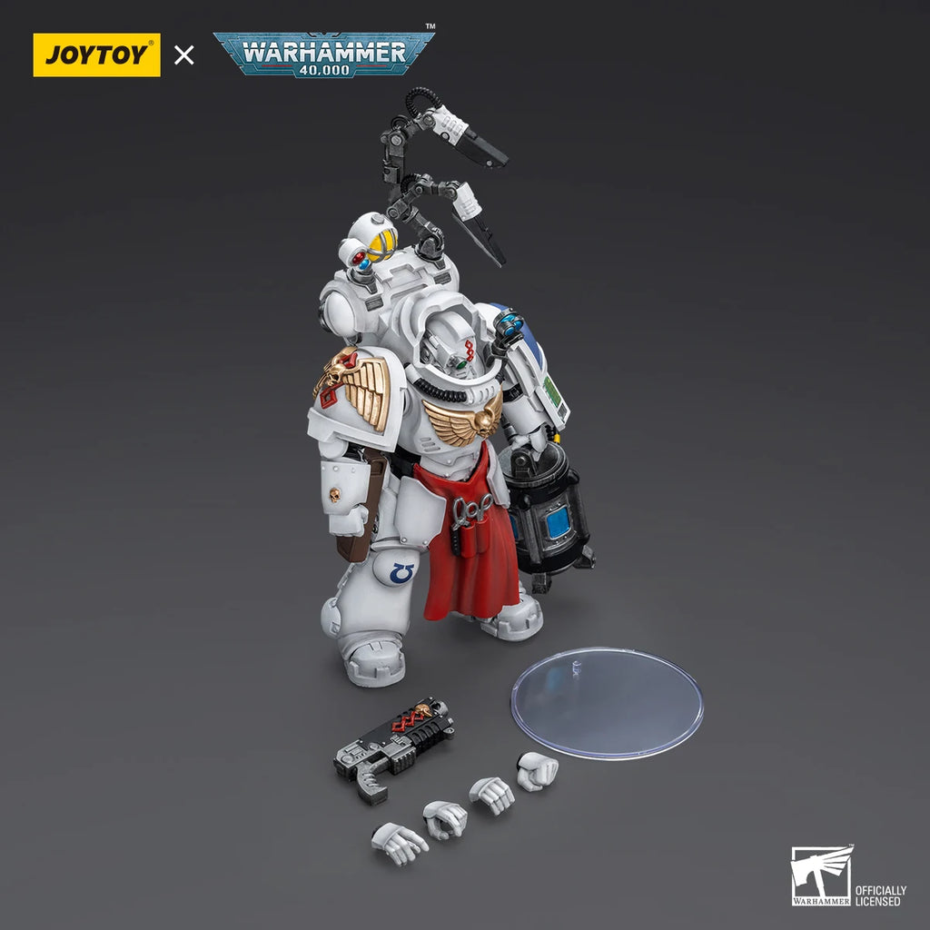 JOYTOY Warhammer 40K Uitramarines Apothecary Biologis Action Figures Model Collection Original Doll Decoration Gift Garage Kits