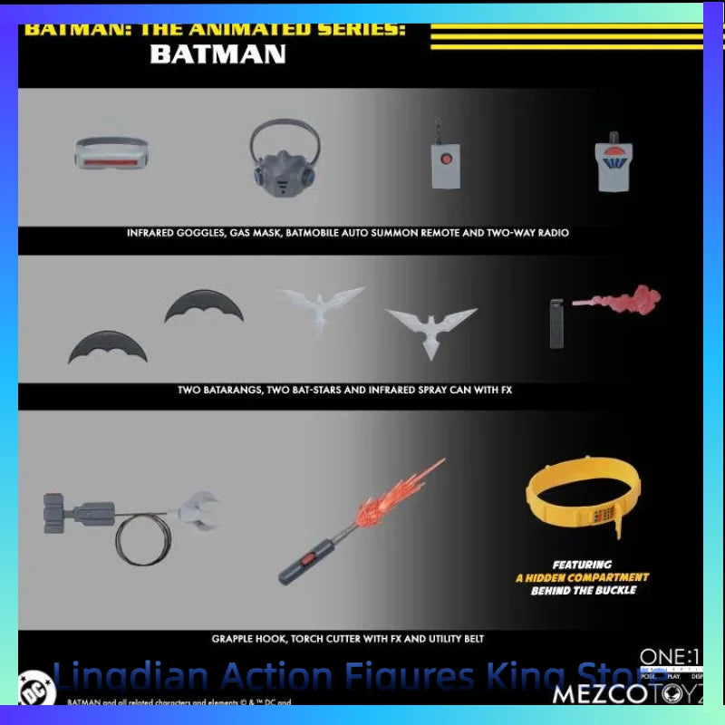 In Stock Ant MEZCO One:12 DC Comics Batman Action Figure Toy Collection Gift