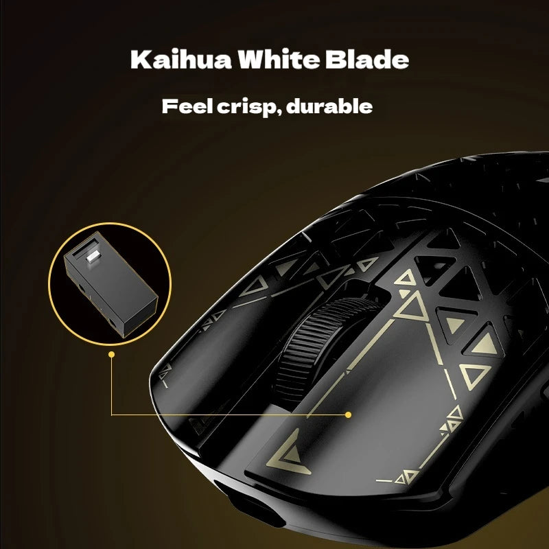 Ipi Float 18 88 Mouse Double 8k 26000dpi Paw3395 3modes Carbon Fibre Light Weight Holey Mouse Customized High Performance Mice