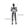 Toy Action Figure 3D Mini Action Figure With Full Body Movable Toy Models Multi-Jointed For Dining Table Coffee Table Desk