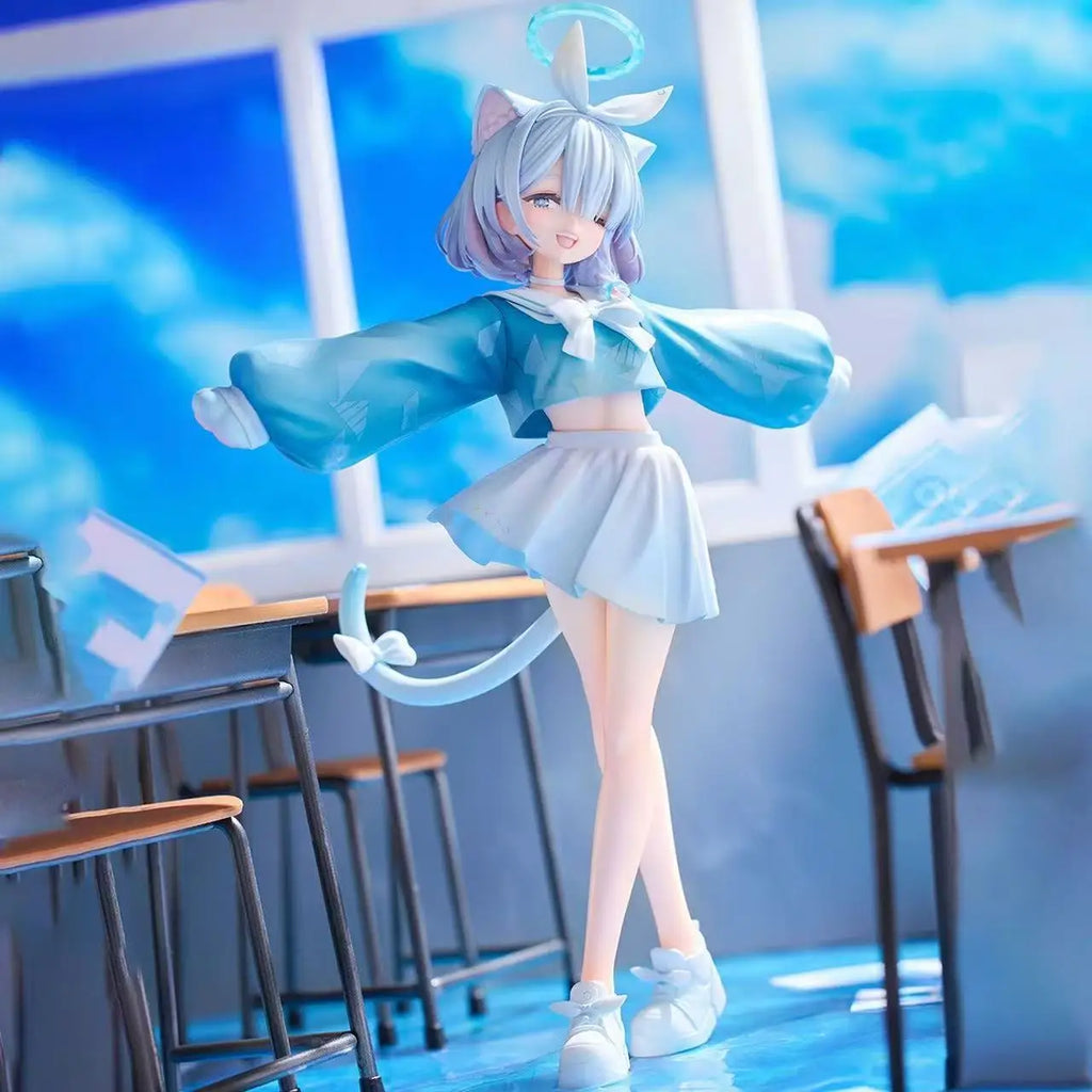Aroha Blue Archive  Ear Sailor orm PVC Figure Gng Model Desktop Decoration Anime Girl Collectible Statuette