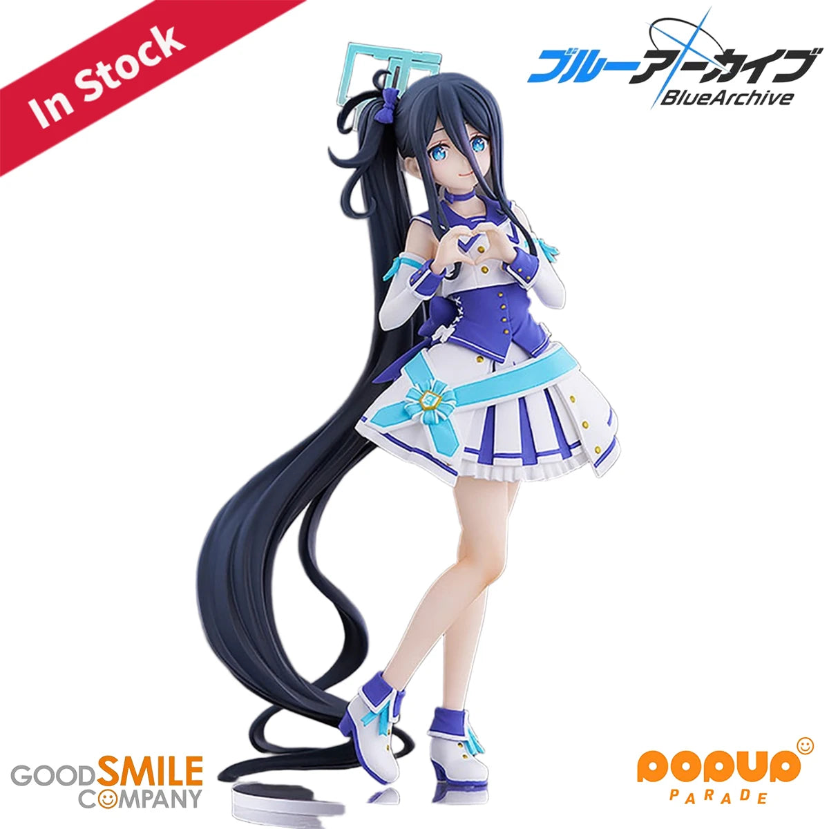 Original Genuine Good Smile Company Prepainted Pop Up Parade Blue Archive Tendou Aris MischievousStraight Ver. H=165mm Figure