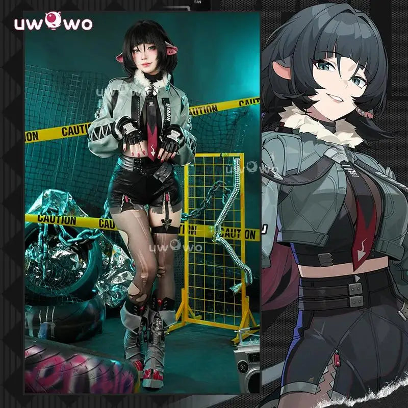 UWOWO Jane Doe Cosplay Collab Series: Game Zenless Zone Zero ZZZ Jane Doe Cosplay Costume with Prop Halloween Costume