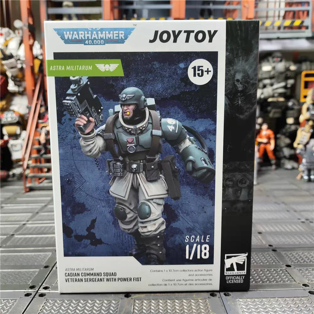 【In stock】JOYTOY Warhammer 40K Astra Militarum Cadian Command Team 1/18Action Figure Soldier Action Model Art Toy Gift