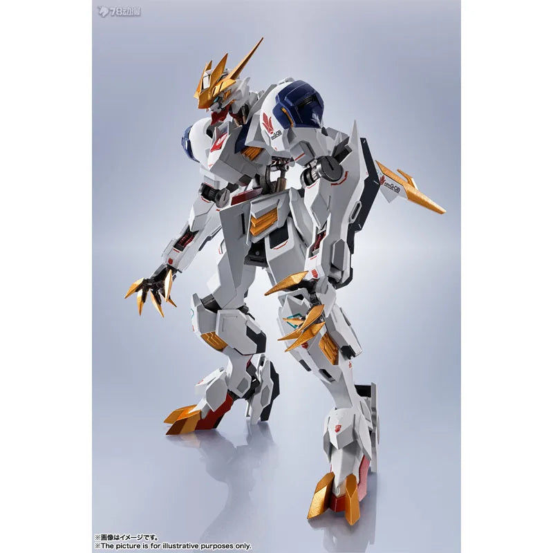 Bandai Gundam Model Kit Genuine Metal Robot Spirits ASW-G-08 Barbatos Lupus Rex Anime Action Figure Collection Finished Model