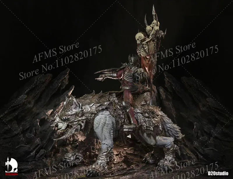 D20 Studio 1/12 Scale Soldier Dolls Scene Decorations Fierce Giant Wolf Mount Iron Blade For 6" 7 "Action Figure Body