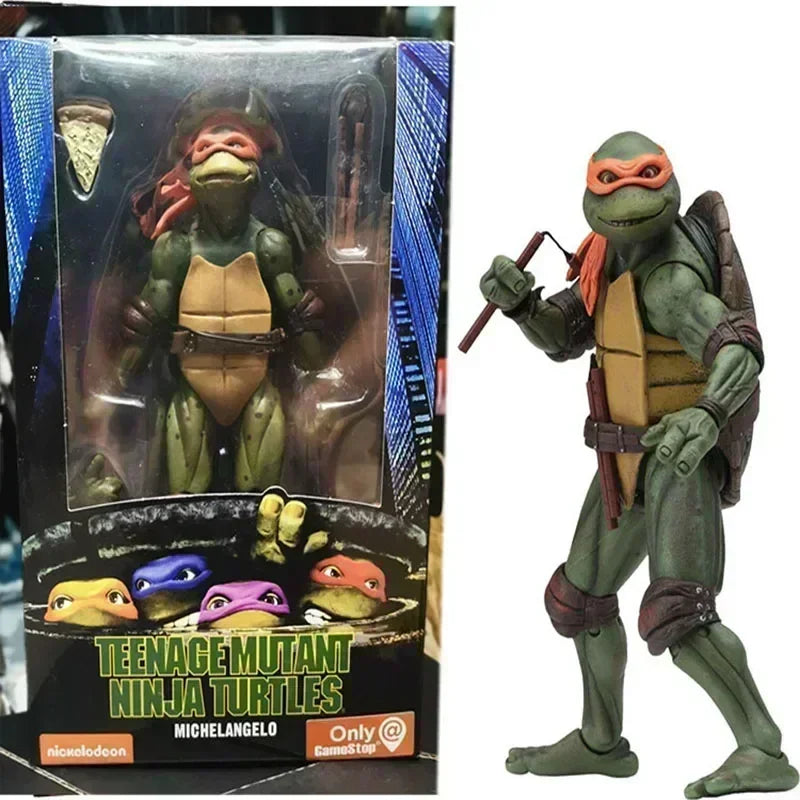 IN STOCK Teenage Mutant Ninja Turtles Action Figure Tmnt Edition Movable Movies Model Turtle Ninja Anime Collect Toy Doll Gifts