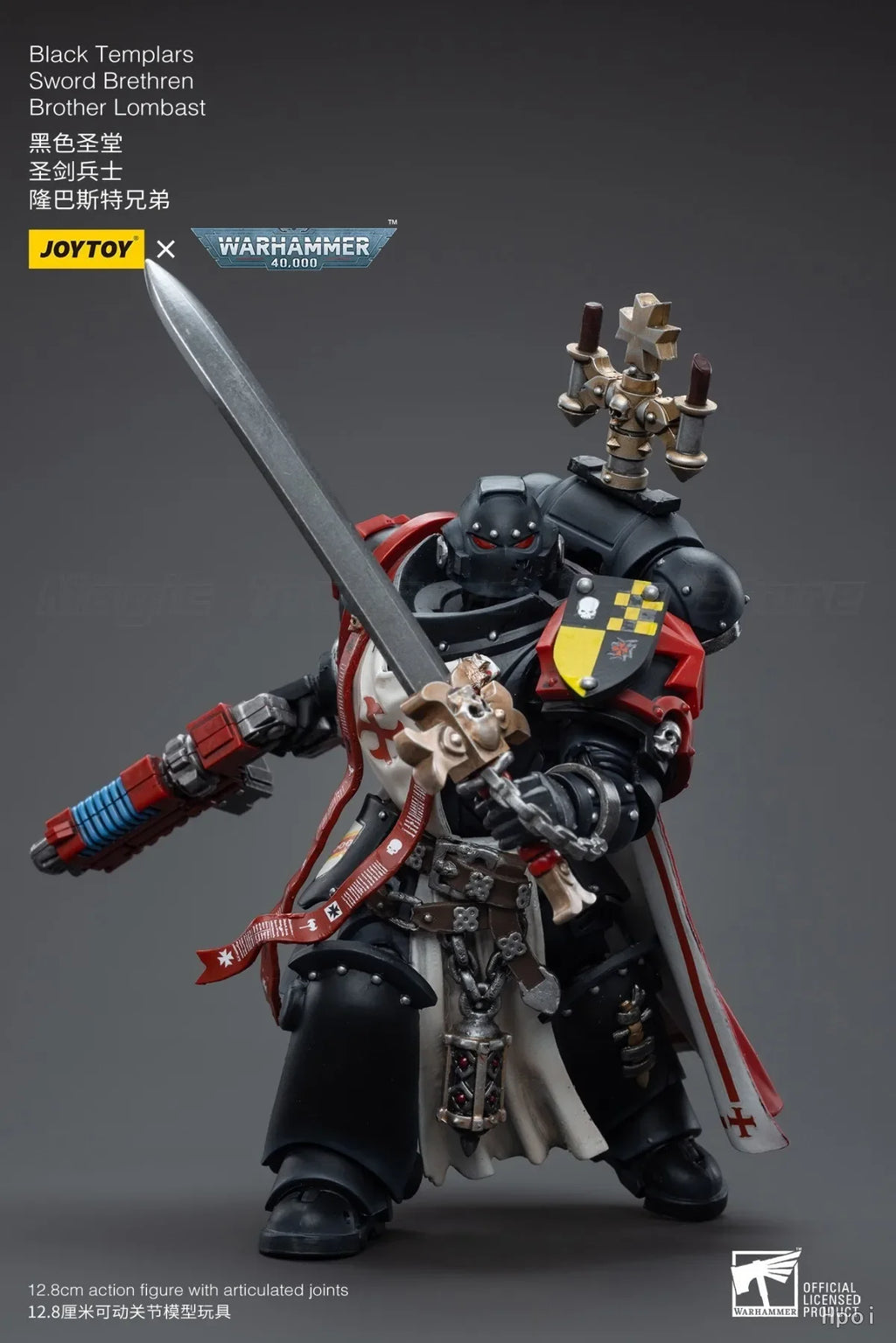 【MT】In stock JOYTOY 1/18 Action Figure Warhammer 40K Black Templars Sword Brethren Brother Lombas Model Toy Gifts