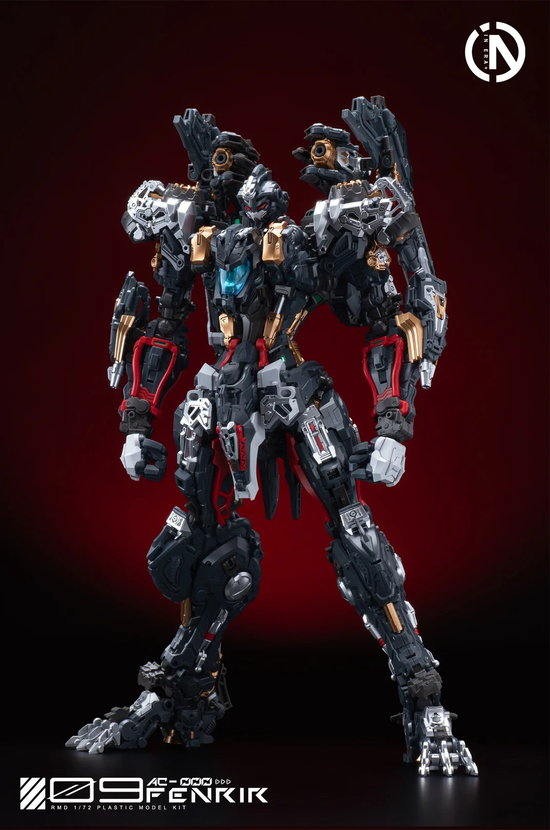 In Stock IN ERA+ FNR-09 FENRIR Assembling Model Mecha Toys  Infinite Dimension RMD 1/72 PLASTIC MODEL KIT Wolf king
