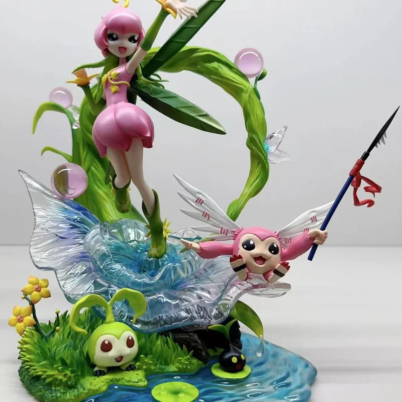 19 см Digimon Adventure AN Lilymon ﻿ Аниме периферни устройства фигурки модел цвете безсмъртен звяр статуя модерни играчки декоративен подарък