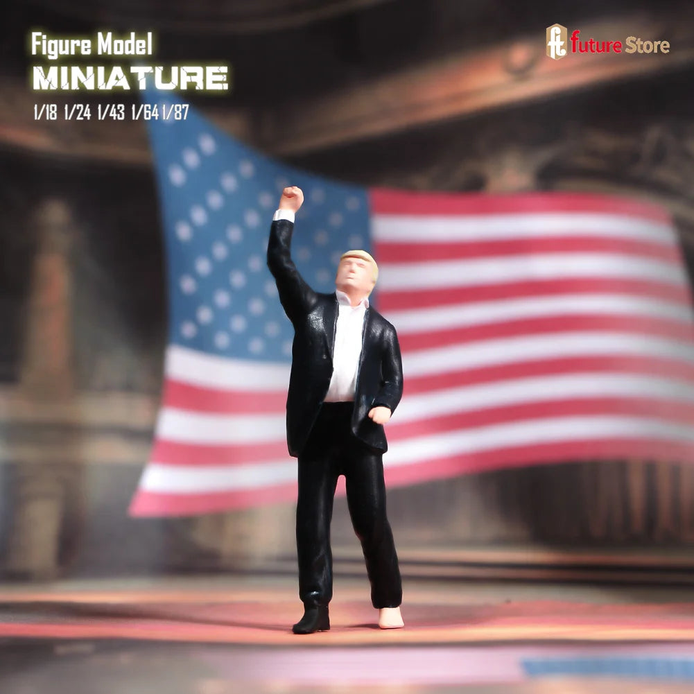In Stock 1/87 1/64 1/43 1/24 1/18 Male President Bodyguard Miniature Figure Mini Diorama Resin Model Street Scene Prop Toy