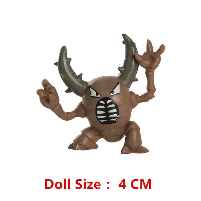 3-7 Cm PokemonCartoons Anime Figure Pikachu Mew Snorlax Charmander Cosplay Collection Pet Pocket Monster Action Model Toy Gifts