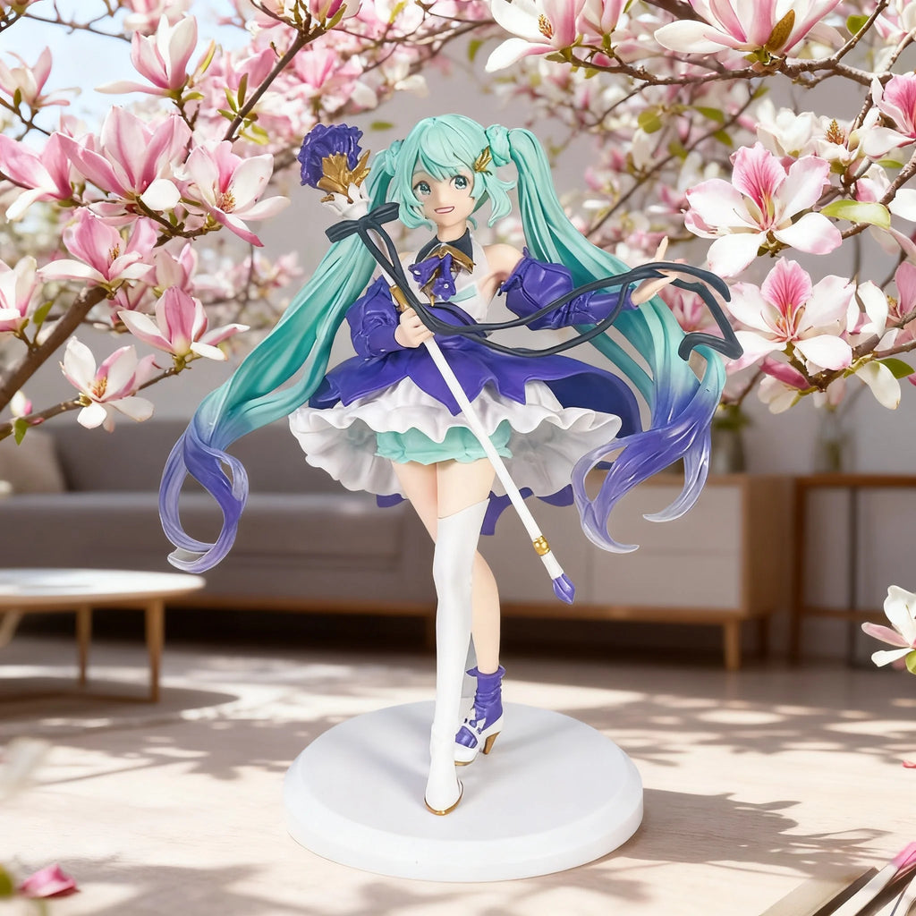 New Hatsune Miku Miku Hand Held anime Animation Birthday Party Bauhinia Flower Chuyin Collection Model Decoration