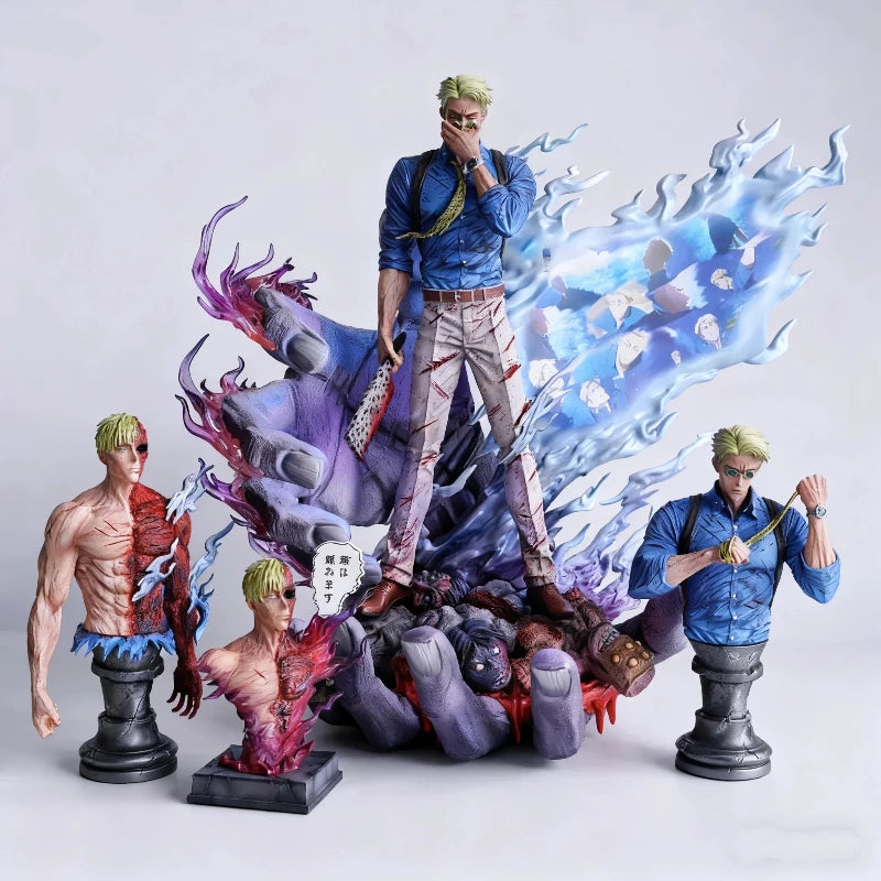 Jujutsu Kaisen 1/6 Nanami Kento 32cm Action Figures PVC 3-Head Statue Collectable Anime Model Toy Exquisite Ornament Boy Gift