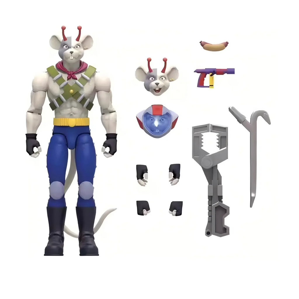 In Stock Biker Mice From Mars Anime Figure 1:12 16cm Throttle Vinnie Modo Three Person Set Action Figure Toys Kid Christmas Gift
