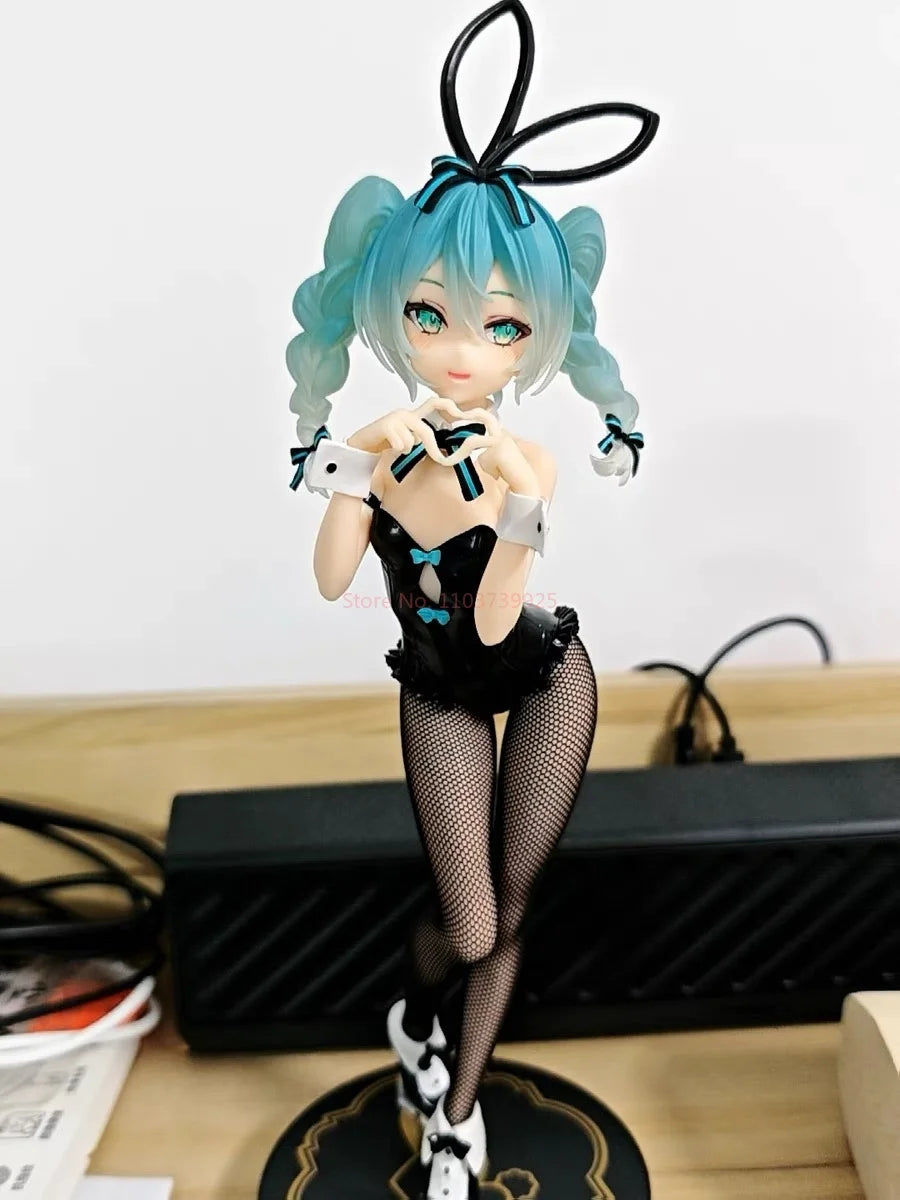 Genuine Anime Figure Hatsune Miku Rabbit Girl Kawaii Model Doll Genuine Action Anime Miku Figure Model Collectible Pendant Toys