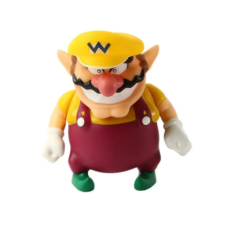 Super Mario Bros Action Figure Toys Toad Peach Luigi Yoshi Donkey Kong Wario Anime Model Ornaments For Children Birthday Gift
