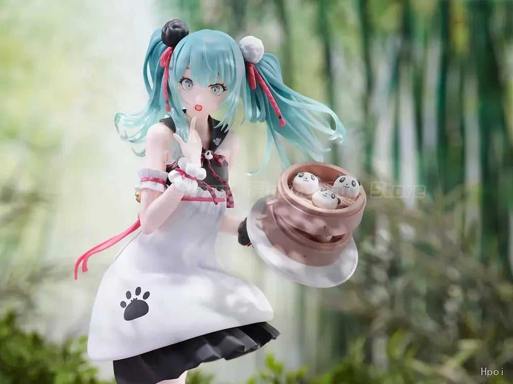 【In Stock】S-FIRE Piapro Characters Piapro Characters Hatsune Miku Panda Steamed Buns Figure Model Toys