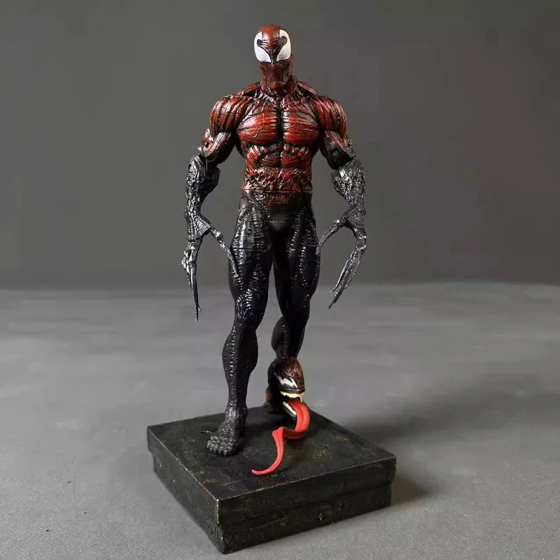Marvel Venom 3 The Last Dance Carnage Toxin Symbiote Action Figure 25CM PVC Double Head Sculpture Desktop Case Collectible Model